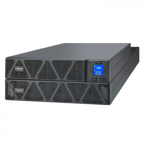 Schneider Electric Easy UPS 1 Ph On-Line 6kVA/6kW Rackmount 5U 230V 1x Hard wire 3-wire(1P N E) outlet Intelligent Card Slot LCD Extended Runtime With rail kit SRVS6KRILRK